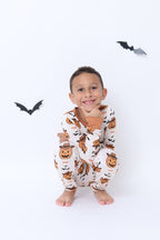 Howdy Halloween Pumpkin Pajama Set
