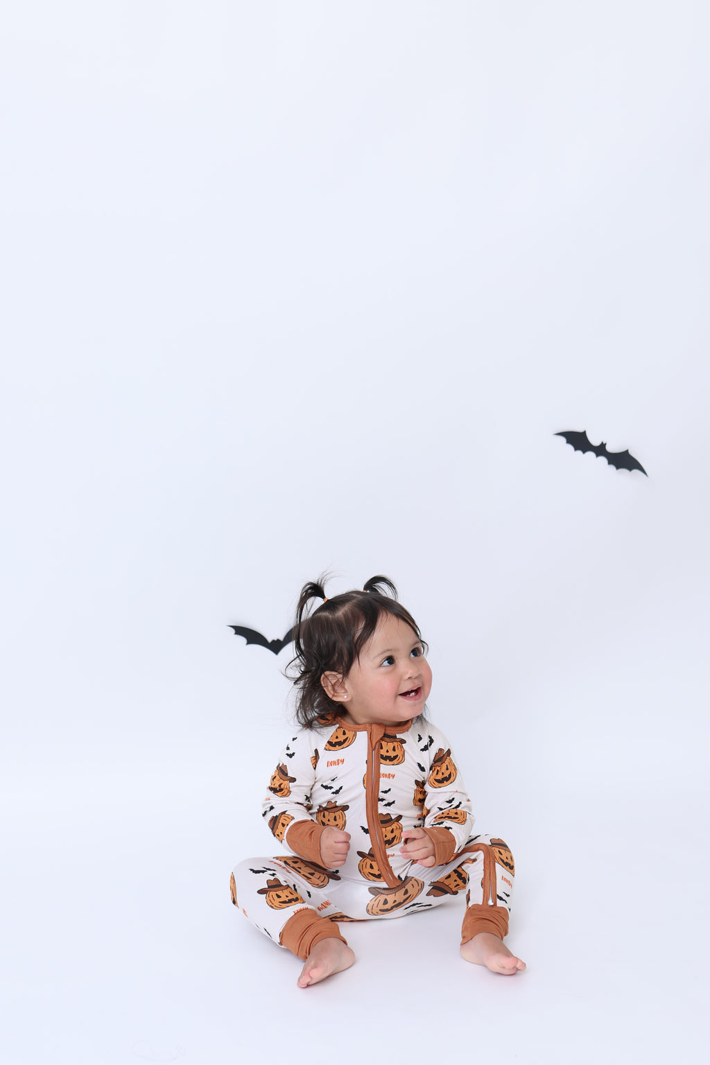 Halloween Howdy Pumpkin Onesie