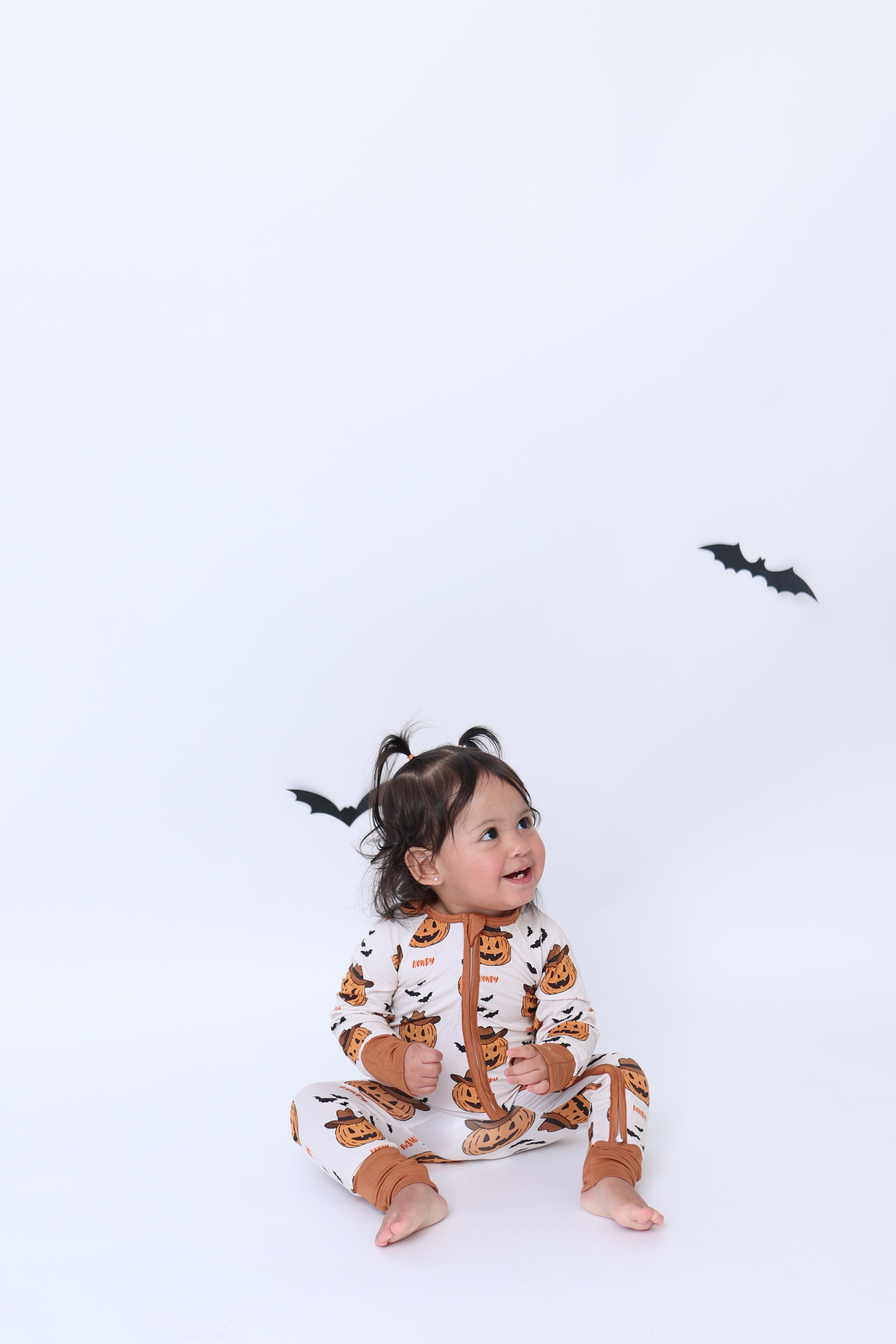 Halloween Howdy Pumpkin Onesie