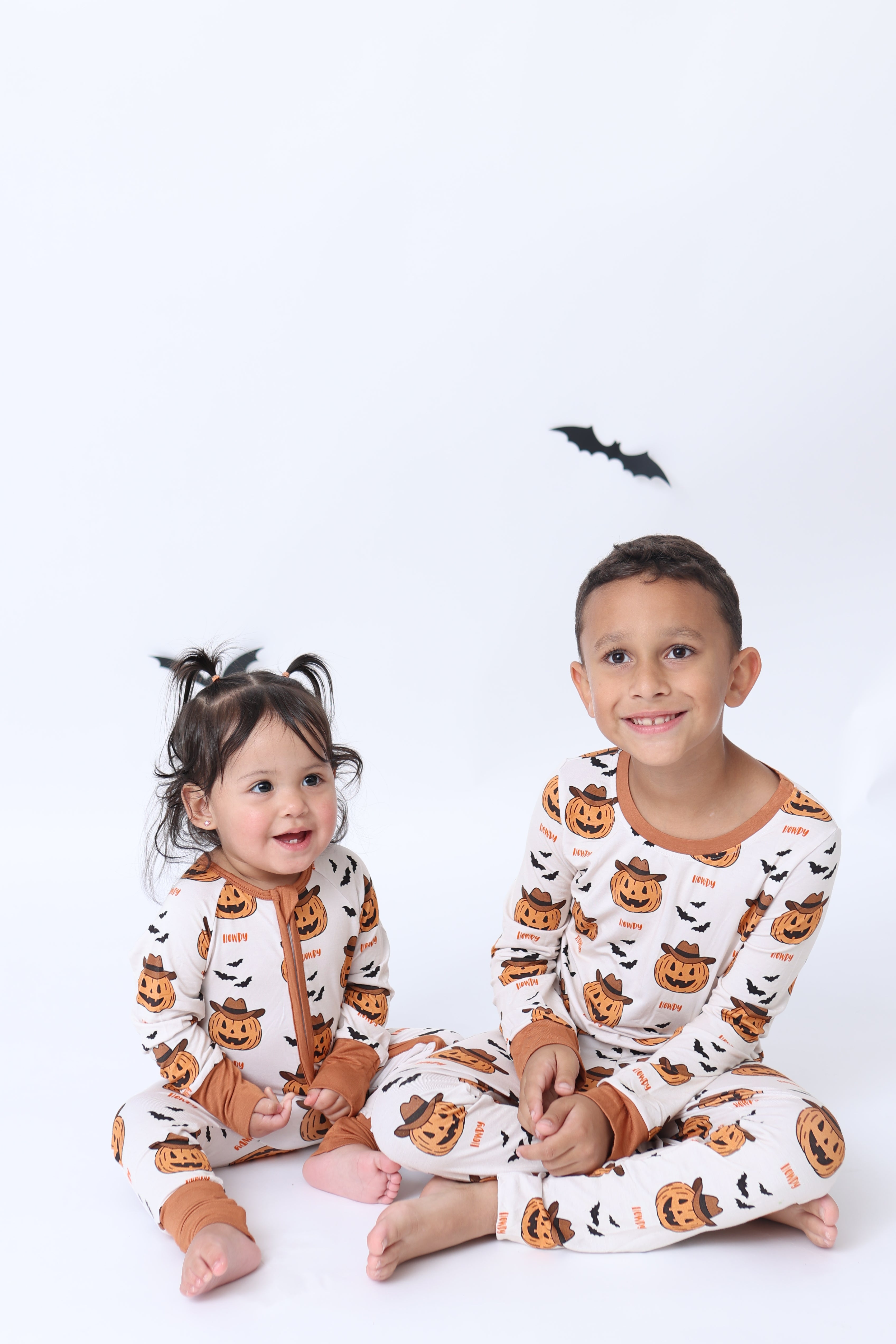 Howdy Halloween Pumpkin Pajama Set