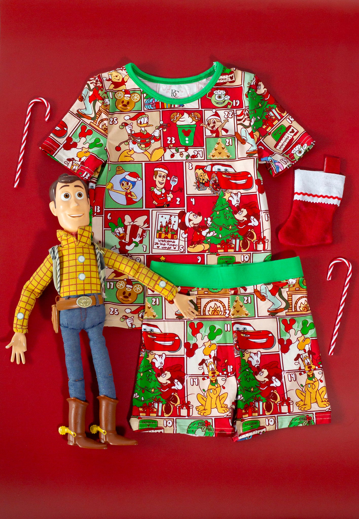 Magical Disney Christmas: Pajama Shorts Set