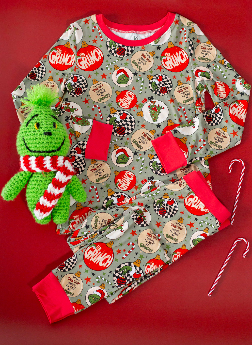 Kids Grinchmas Pajama Set