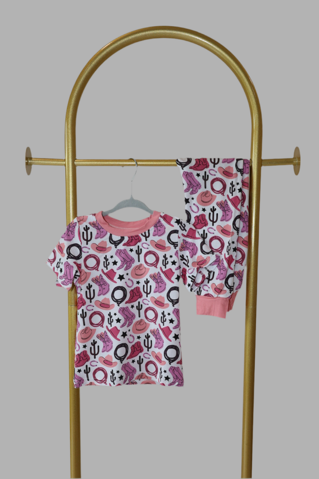 Pink Howdy Toddler PJ Set