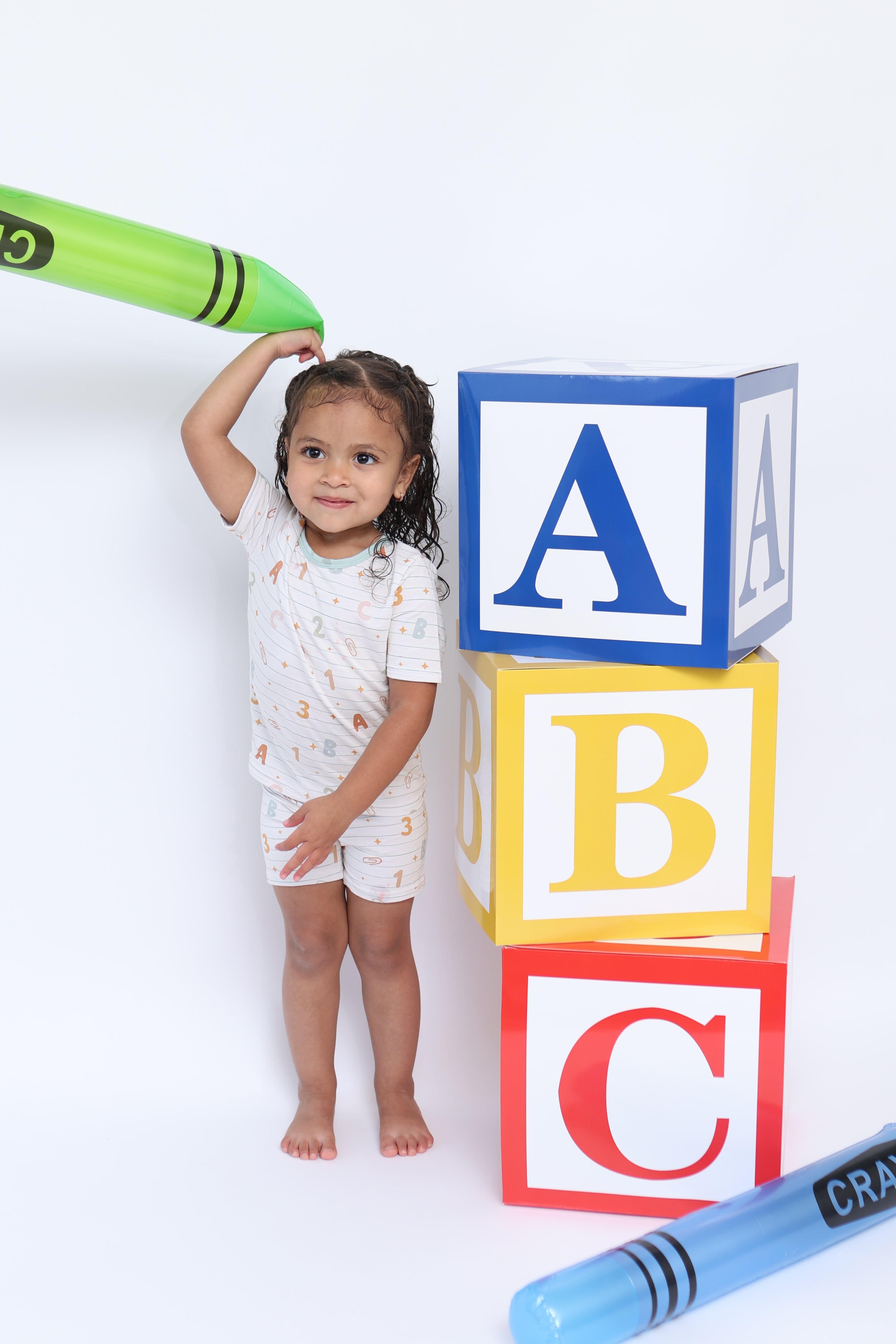 Ready, Set, Learn! 2-Piece Short Pajama Set | Back to School Collection