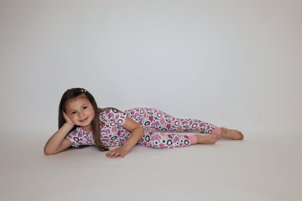 Pink Howdy Toddler PJ Set