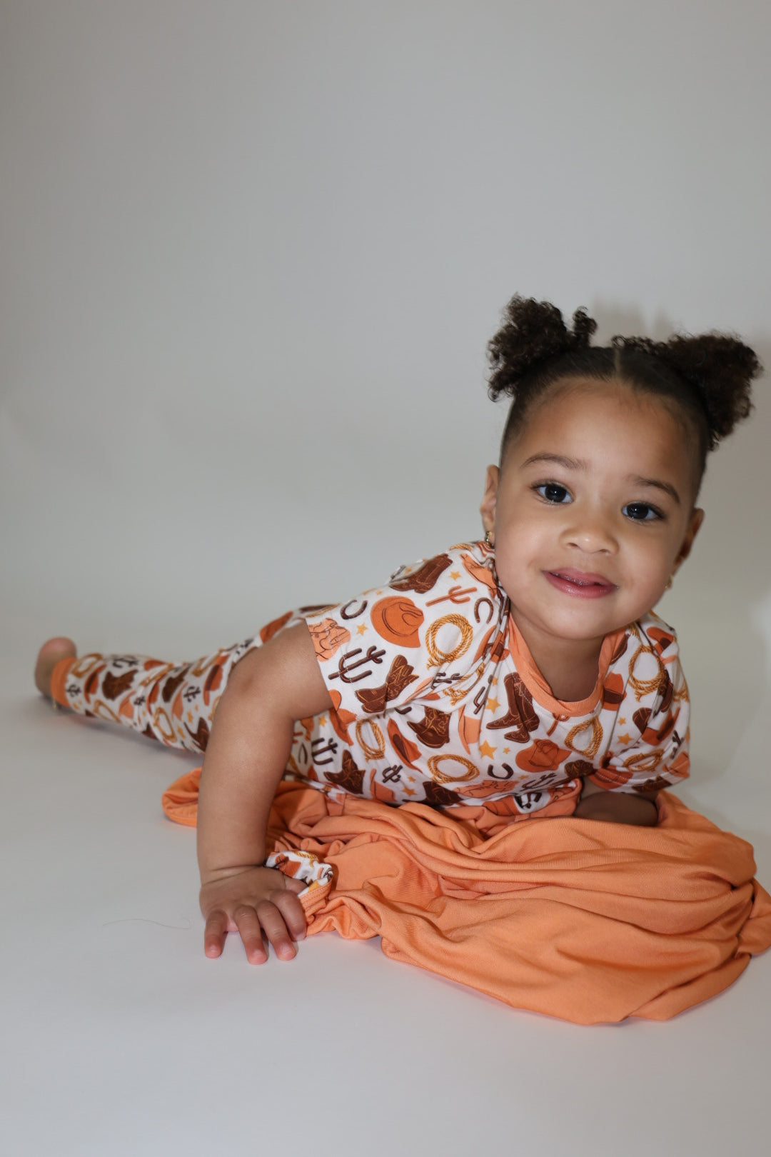 Orange Howdy Blanket