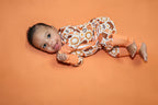 Orange Howdy Baby Onesie PJ's
