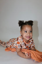 Orange Howdy 2 Piece Pj Set