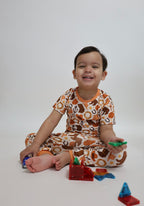 Orange Howdy 2 Piece Pj Set