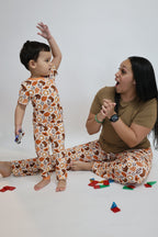 Orange Howdy Matching Mommy Pj Set