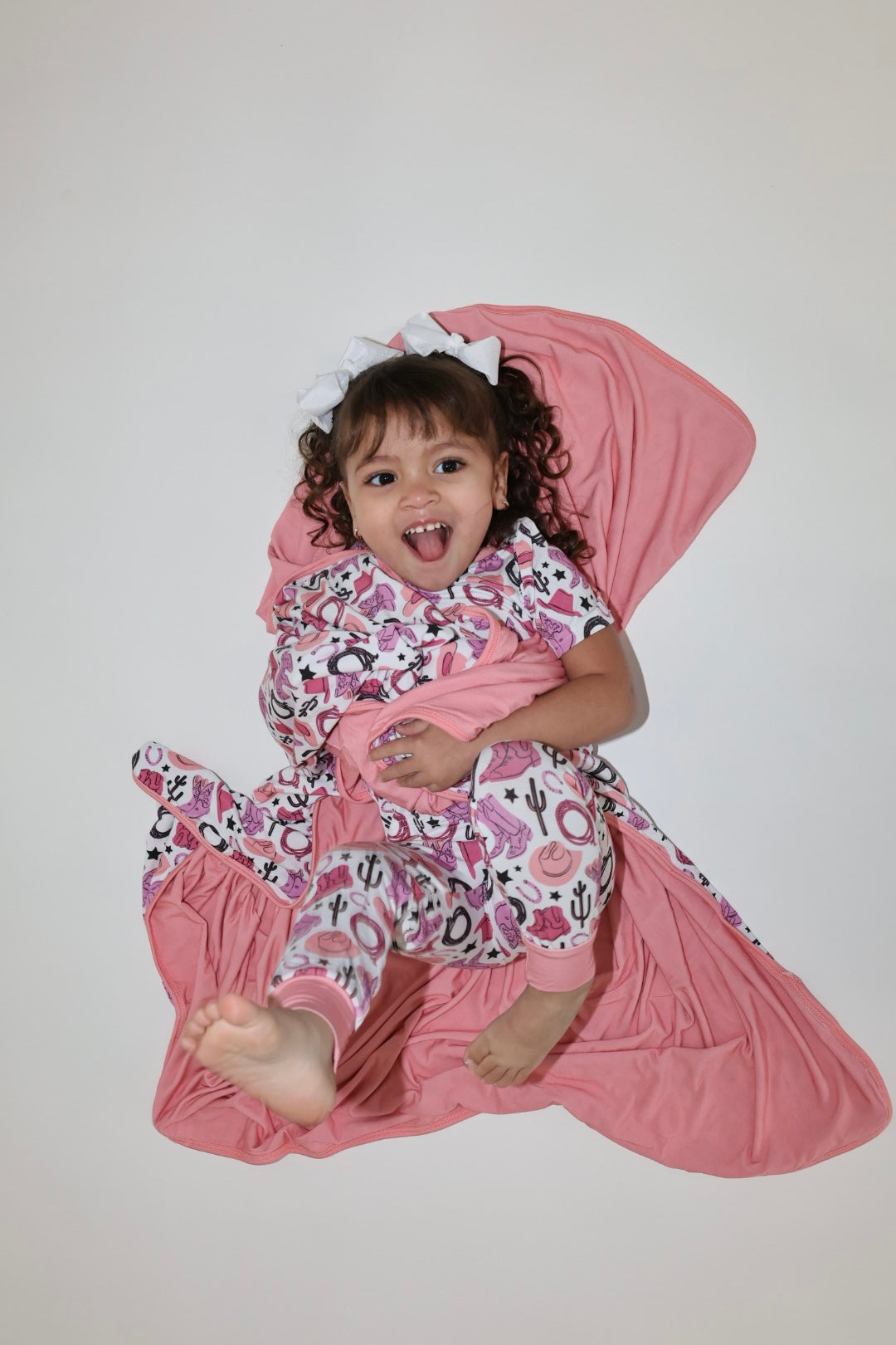 Pink Howdy Toddler PJ Set