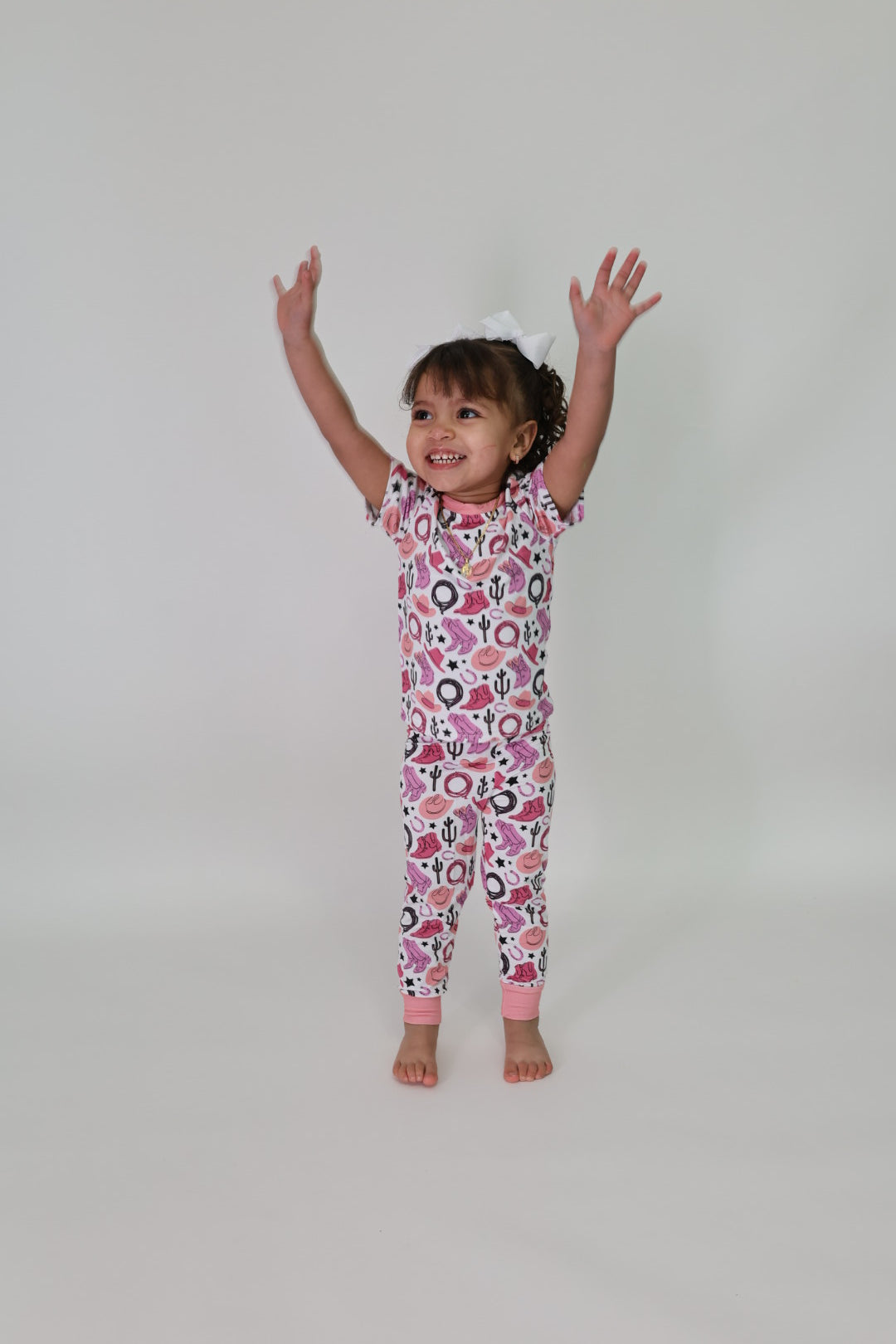 Pink Howdy Toddler PJ Set