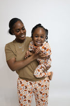 Orange Howdy Matching Mommy Pj Set