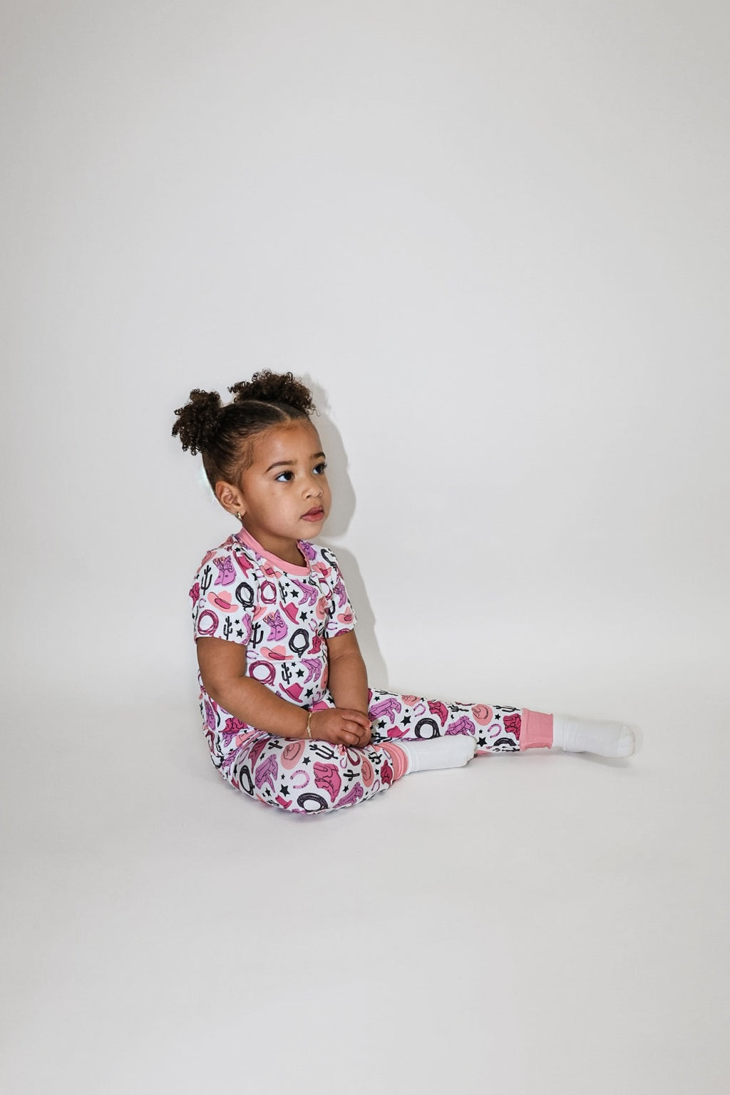 Pink Howdy Toddler PJ Set